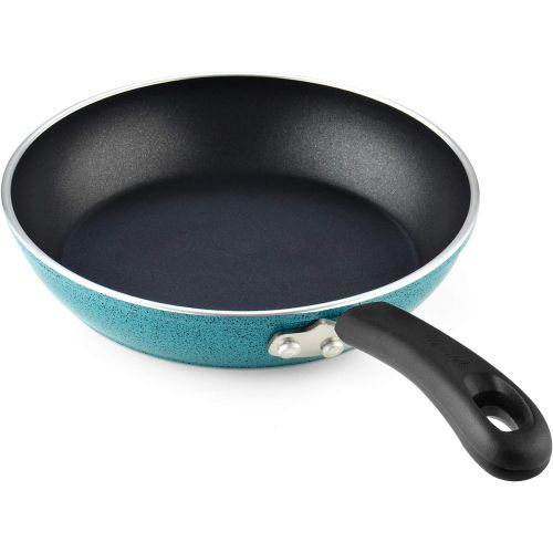  Cook N Home Nonstick Saute Fry Pan Set, 8, 9.5, and 11-Inch, Turquoise, 3-Piece