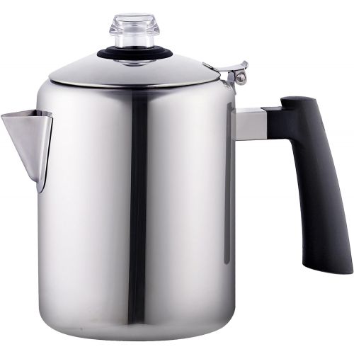  [아마존베스트]Cook N Home 8-Cup Stainless Steel Stovetop Coffee Percolator Pot Kettle, Tea