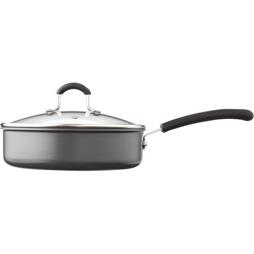  Cook N Home 2635 3 Quart/24cm Anodized Nonstick Saute Pan, 3 Quarts, Black