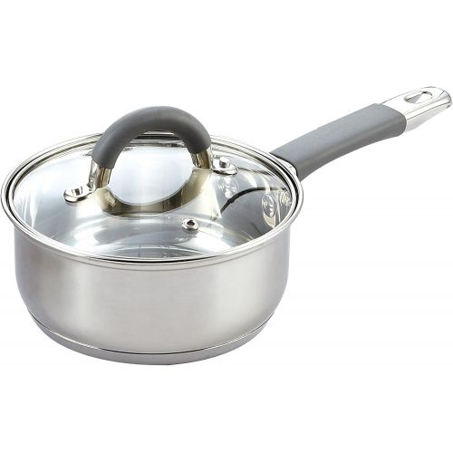  [아마존베스트]Cook N Home 2410 Stainless Steel 12-Piece Cookware Set, Silver