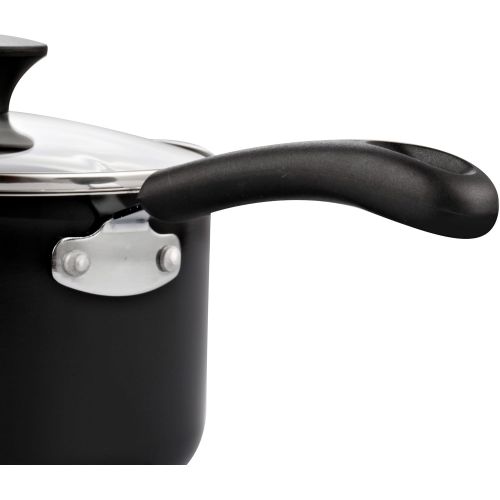  [아마존베스트]Cook N Home Nonstick Saucepan, 2 quart, Black