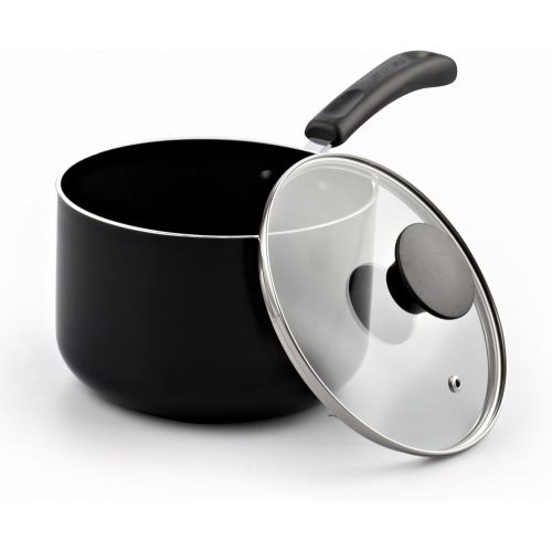  [아마존베스트]Cook N Home Nonstick Saucepan, 2 quart, Black