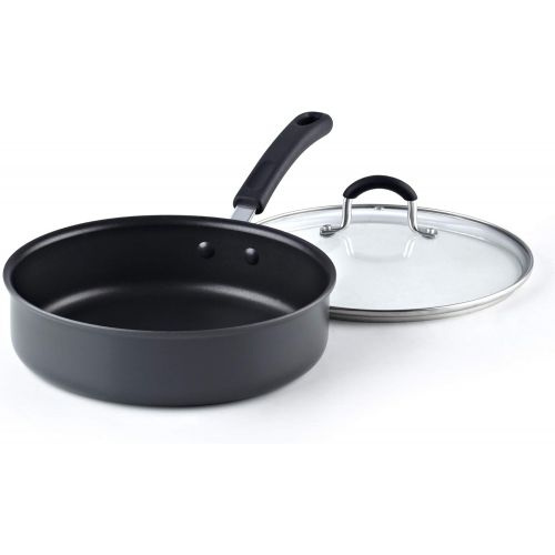  [아마존베스트]Cook N Home 2635 3 Quart/24cm Anodized Nonstick Saute Pan, 3 Quarts, Black