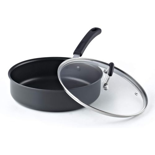  [아마존베스트]Cook N Home 2635 3 Quart/24cm Anodized Nonstick Saute Pan, 3 Quarts, Black