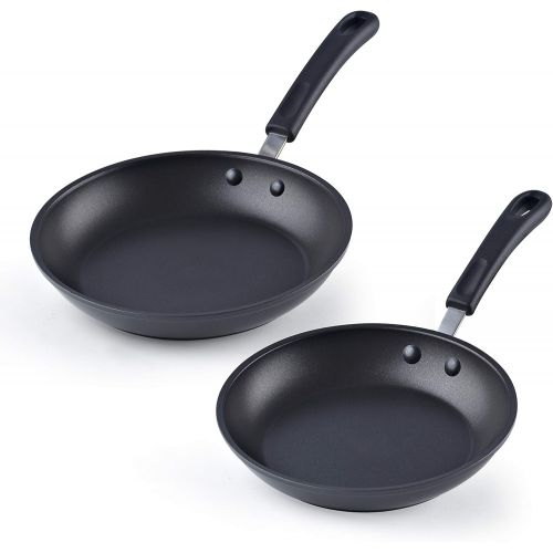  [아마존베스트]Cook N Home Professional Hard Anodize Saute Fry Pan, 8/9.5, Black