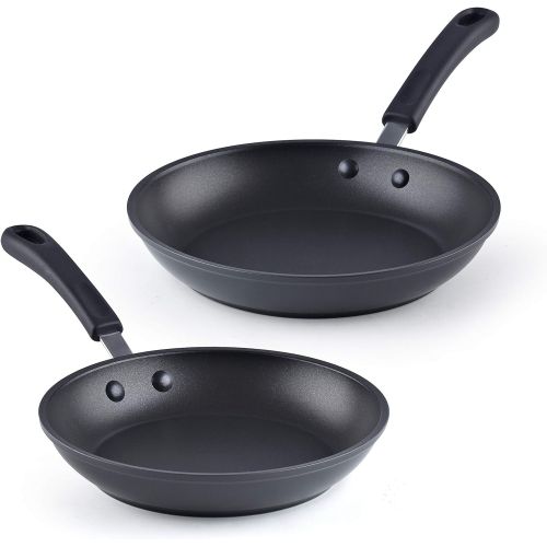  [아마존베스트]Cook N Home Professional Hard Anodize Saute Fry Pan, 8/9.5, Black