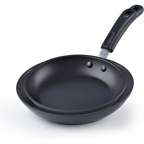  [아마존베스트]Cook N Home Professional Hard Anodize Saute Fry Pan, 8/9.5, Black