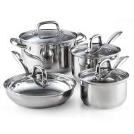 Cook N Home 02606 8-Piece Stainless Steel Cookware Set Silver