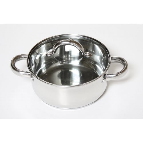  Cook N Home NC-00250 12-Piece Stainless Steel Cookware Set Silver