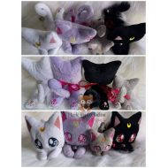 /Etsy Sailor Moon Cats Plush