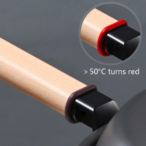  Cooking Tools Flat bottom uncoated household pot non stick pan / 32cm gauge with anti scald wood handle multipurpose for induction cooker stove