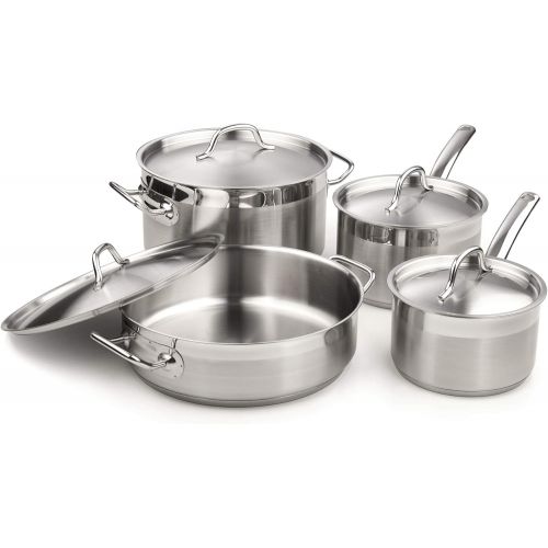  Cooks Standard Professional Stainless Steel Cookware Set 8PC, 8 PC, Silver