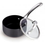 Cooks Standard Hard anodize Sauce Pan, 1 qt, Black