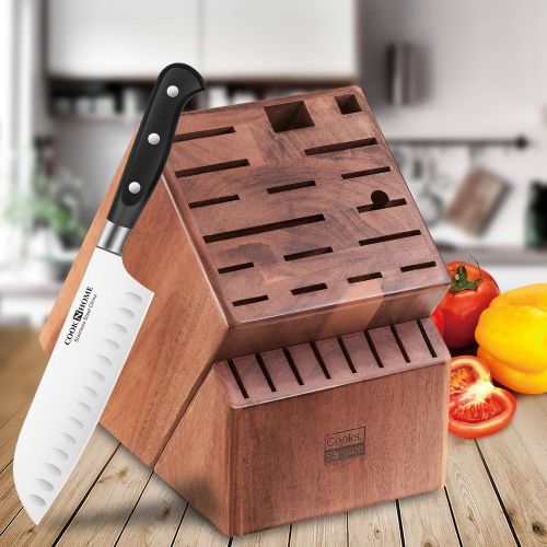  Cooks Standard Knife Storage Block, 25 Slot, Acacia