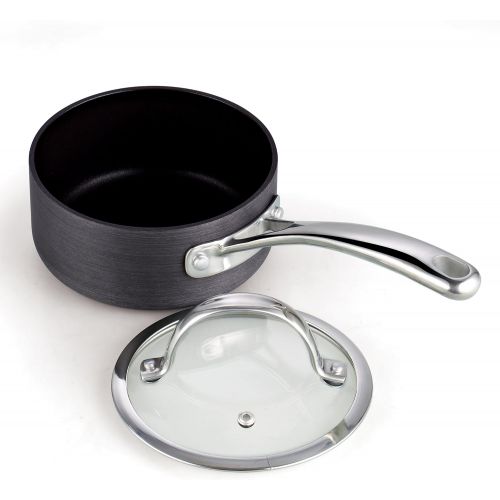  [아마존베스트]Cooks Standard Hard anodize Sauce Pan, 1 qt, Black