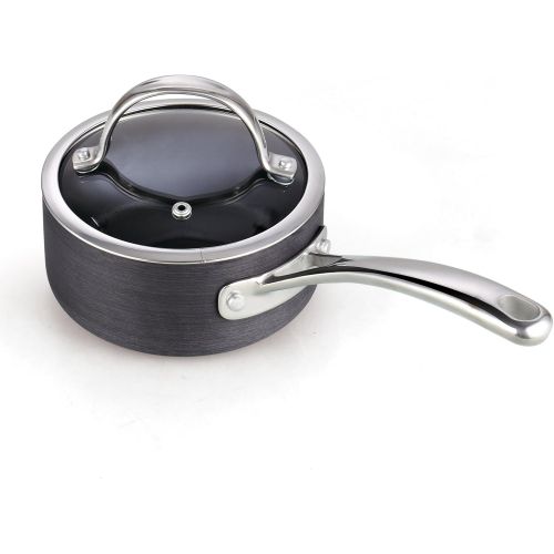  [아마존베스트]Cooks Standard Hard anodize Sauce Pan, 1 qt, Black