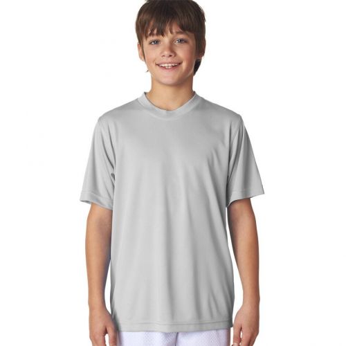  Cool & Dry Sport Boys Grey Performance Interlock T-shirt