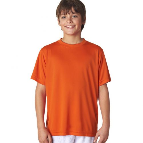  Cool & Dry Boys Orange Sport Performance Interlock T-shirt