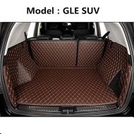 Cool car Custom fit Cargo Mat boot liner Waterproof full covered cargo liners Leather Boots Liner Pet Mats for Jaguar XF XE F-PACE (F-PACE, Coffee)