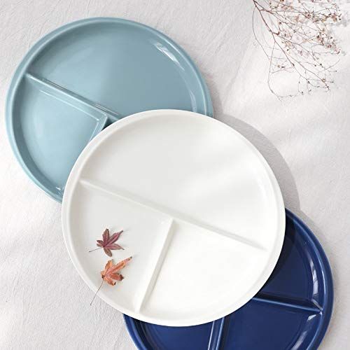  Cool Lemon Simple Ceramic Ellipse Pure Color Divided Plate Dishes Tray Dinnerware Tableware Luncheon Plates/Salad Plates/Dishes