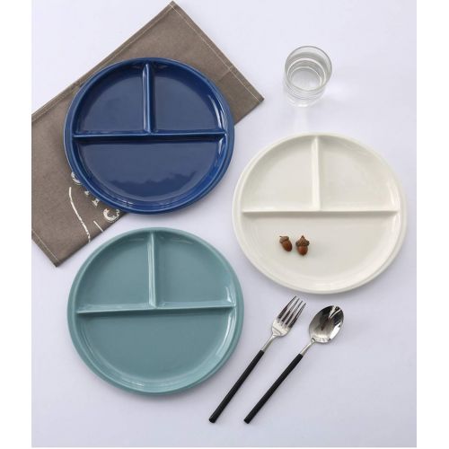  Cool Lemon Simple Ceramic Ellipse Pure Color Divided Plate Dishes Tray Dinnerware Tableware Luncheon Plates/Salad Plates/Dishes