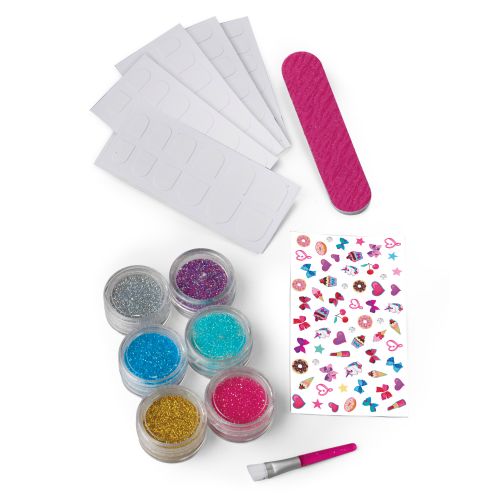  Cool Maker JoJo Siwa Glitter Nails - Glitter Manicure Kit with Custom Decals