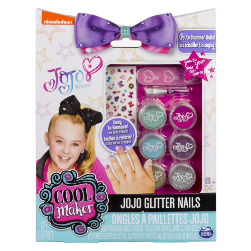  Cool Maker JoJo Siwa Glitter Nails - Glitter Manicure Kit with Custom Decals