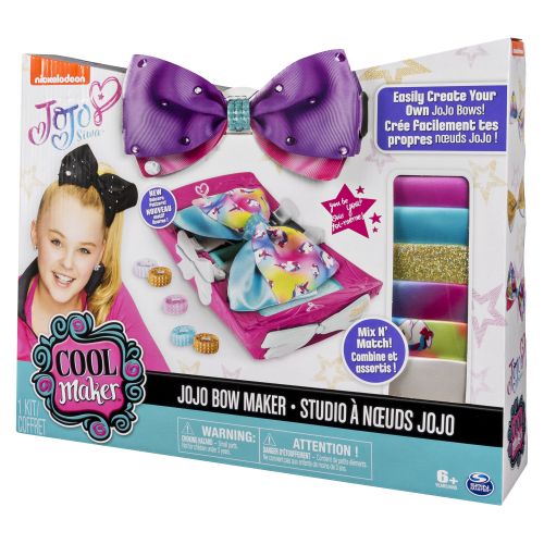  Cool Maker - JoJo Siwa Bow Maker with Rainbow and Unicorn Patterns, for Ages 6 and Up (Edition May Vary)