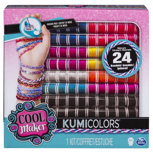  Cool Maker - KumiColors Fantasy & Neons Fashion Pack, Makes Up to 24 Bracelets with the KumiKreator, for Ages 8 and Up