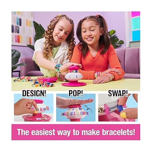  Cool Maker PopStyle Bracelet Maker, 170 Beads, Make & Remake 10 Bracelets, Friendship Bracelet Making Kit, DIY Arts & Crafts Christmas Gifts for Kids