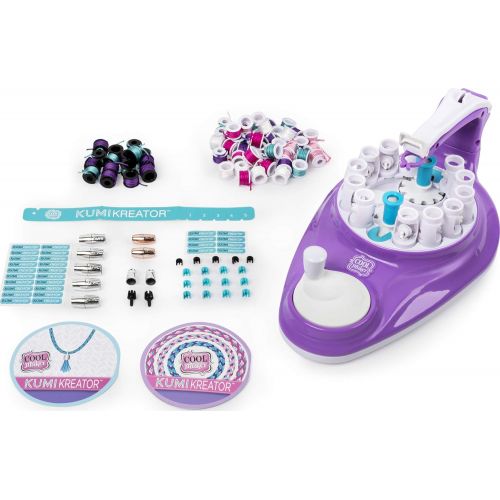  [아마존베스트]Cool Maker, 2-in-1 KumiKreator, Necklace and Friendship Bracelet Maker Activity Kit, for Ages 8 and Up