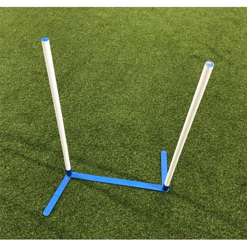  Cool Runners Agility Weave Poles Adjustable 6 Pole Set with Carrying Case and Grass Stakes
