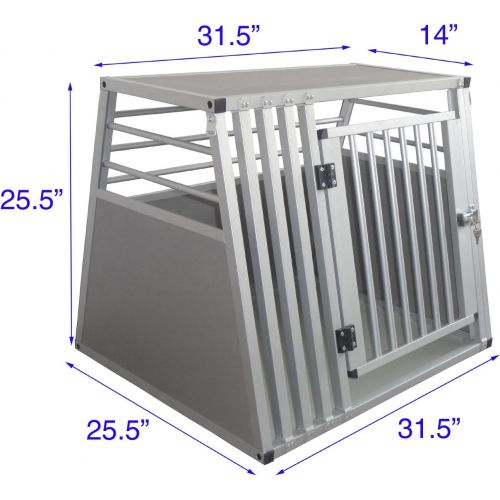  Cool Runners Pro Series Secure Aluminum Dog / Pet Travel / Car Crate Medium (25.5”H x 25.5”L x 31.5”W)