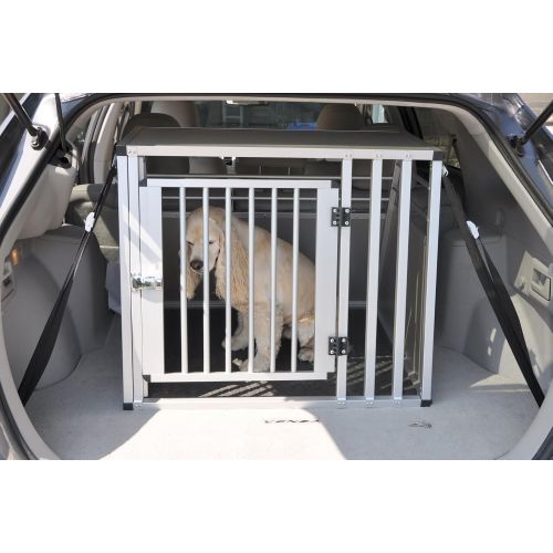  Cool Runners Pro Series Secure Aluminum Dog / Pet Travel / Car Crate Medium (25.5”H x 25.5”L x 31.5”W)