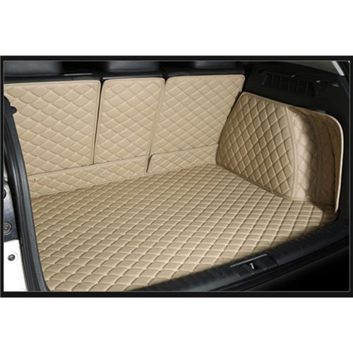  Cool car automotive Cool Car Custom fit Cargo Mat boot liner Waterproof Full covered cargo liners Leather Boots Liner Pet Mats for Mercedes Benz GLS Class GLS350d GLS450 GLS550 GLS63 AMG (Beige)