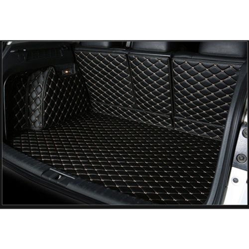  Cool car automotive Cool Car Custom fit Cargo Mat boot liner Waterproof Full covered cargo liners Leather Boots Liner Pet Mats for Mercedes Benz GLS Class GLS350d GLS450 GLS550 GLS63 AMG (Black with r