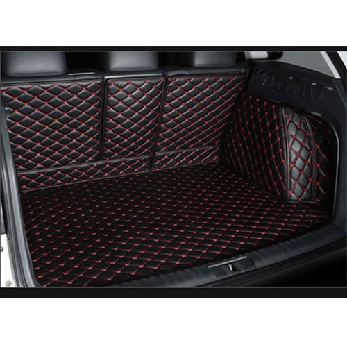  Cool car automotive Cool car Custom fit Cargo Mat boot liner Waterproof full covered cargo liners Leather Boots Liner Pet Mats for Cadillac XT5 XTS CT6 CTS (XT5, Black with black stitches)