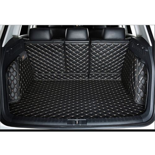  Cool car automotive Cool car Custom fit Cargo Mat boot liner Waterproof full covered cargo liners Leather Boots Liner Pet Mats for Cadillac XT5 XTS CT6 CTS (XT5, Black with black stitches)