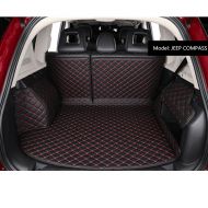 Cool car automotive Cool car Custom fit Cargo Mat boot liner Waterproof full covered cargo liners Leather Boots Liner Pet Mats for Cadillac XT5 XTS CT6 CTS (XTS, Black with red line)