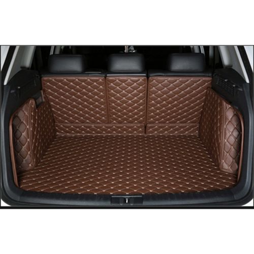  Cool car automotive Cool car Custom fit Cargo Mat boot liner Waterproof full covered cargo liners Leather Boots Liner Pet Mats for Cadillac XT5 XTS CT6 CTS (XTS, Black with red line)