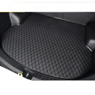 Cool car automotive Black Customized Special car Trunk mat Leather Cargo mat Waterproof Cargo Liners for Lincoln MKC MKX MKZ Navigator Continental (MKZ)