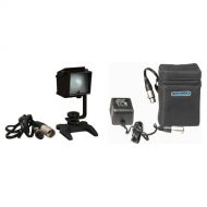 Cool-Lux LK-2524 Digi-Lux On-Camera Light Kit - 35 Watt, Dimmer, 4-pin XLR Connector, Shoe Mount, Battery and Charger