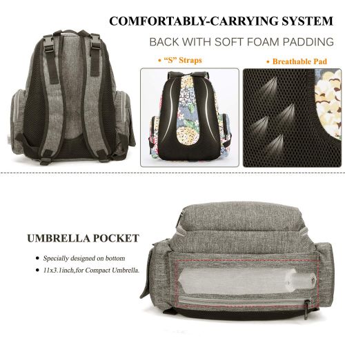  CoolBELL Baby Diaper Backpack with Insulated Pockets/Large Size Water-Resistant Baby...