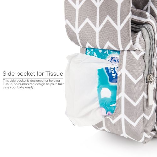  CoolBELL Baby Diaper Backpack with Insulated Pockets/Large Size Water-Resistant Baby...