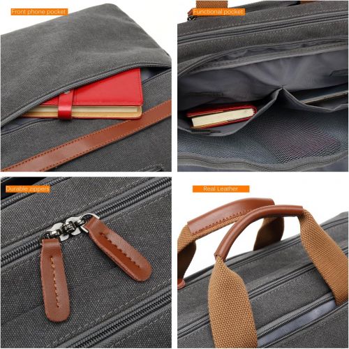  [아마존 핫딜] [아마존핫딜]CoolBELL Convertible Backpack Shoulder Bag Messenger Bag Laptop Case Business Briefcase Leisure Handbag Multi-Functional Travel Rucksack Fits 17.3 Inch Laptop for Men/Women / Trave