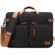 [아마존 핫딜] [아마존핫딜]CoolBELL Convertible Backpack Messenger Bag Shoulder Bag Laptop Case Handbag Business Briefcase Multi-Functional Travel Rucksack Fits 17.3 Inch Laptop for Men/Women (Canvas Dark Co