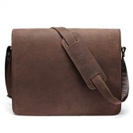 [아마존핫딜]CoolBell Aktentasche Business Messenger Bag aus echtem Leder Herren Umhangetasche Arbeitstasche Lehrertasche Tragetasche Studenten Schultertasche Laptoptasche bis zu 13,3 Zoll(Braun)