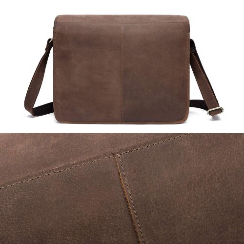  [아마존 핫딜]  [아마존핫딜]CoolBell Aktentasche Business Messenger Bag aus echtem Leder Herren Umhangetasche Arbeitstasche Lehrertasche Tragetasche Studenten Schultertasche Laptoptasche bis zu 13,3 Zoll(Braun)