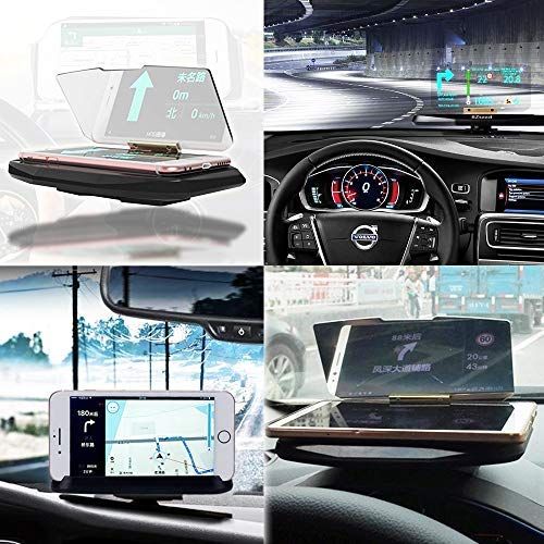  CoolKo Universal HUD Head-Up Display GPS Navigation Frame Windscreen Projector with Qi Wireless Charging Function [Version 2]