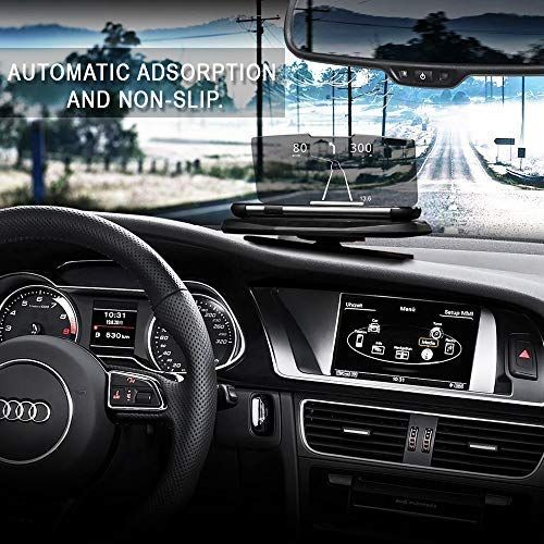 CoolKo Universal HUD Head-Up Display GPS Navigation Frame Windscreen Projector with Qi Wireless Charging Function [Version 2]